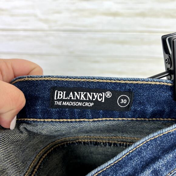 Blank NYC Madison Ripped Slim Crop Jeans - Picture 8 of 9